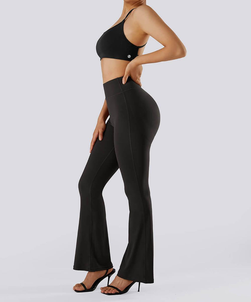 Butt Shaping Flared Seamed Legging Set - MOOSLOVER