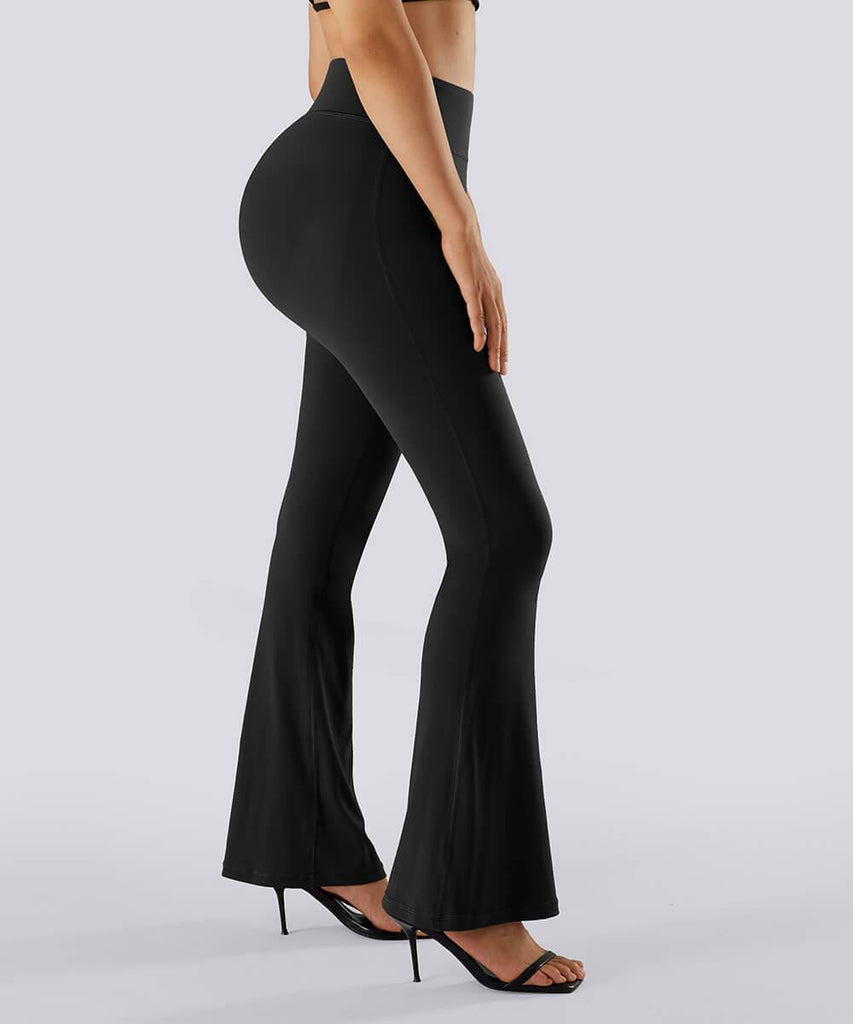 Butt Shaping Flared Seamed Legging Set - MOOSLOVER