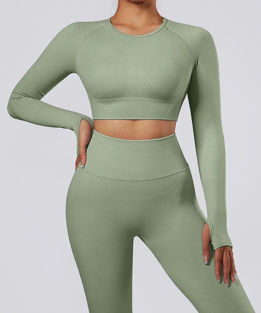 Long Sleeve Seamless Sport Top - MOOSLOVER