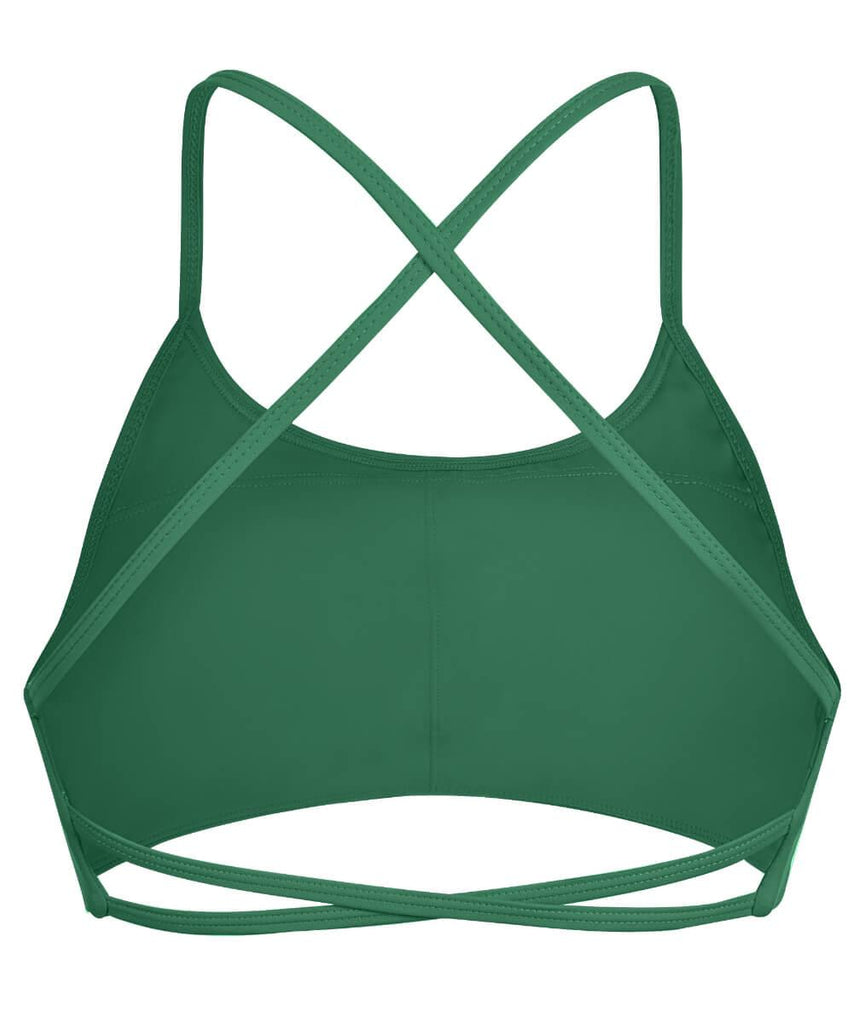 Solid Color Multi Strap Backless Seamed Bra - MOOSLOVER